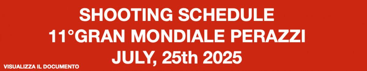 Shooting Schedule 11°Gran Mondiale Perazzi 2025_en